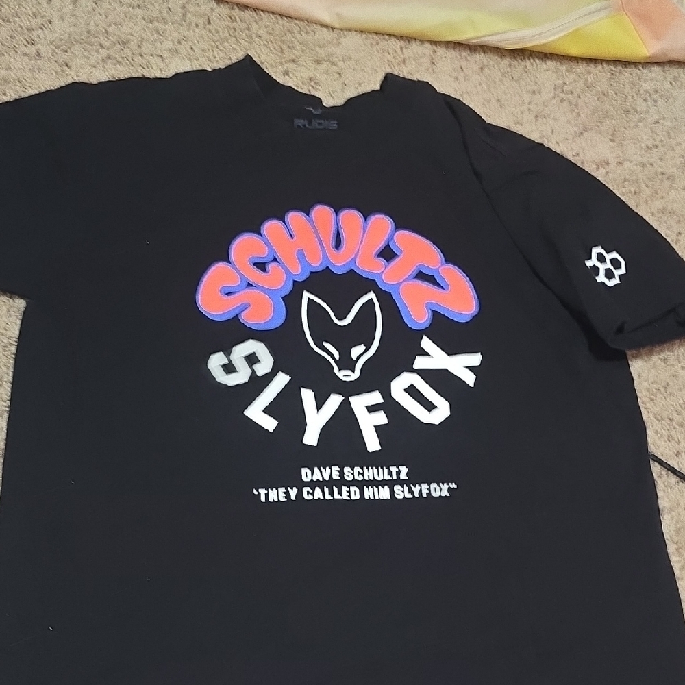 Black Short Sleeve Tee with Graphic Design